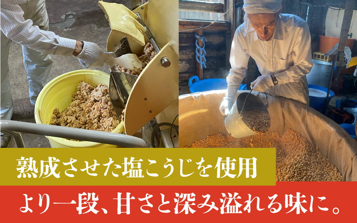 奥越・勝山　創業明治7年　吾田醸造場の塩こうじ造りみそ「いっぺん食べてみそ」　1kg×3袋　 |福井県産 国産 調味料 味噌 みそ 糀 こうじ 大豆