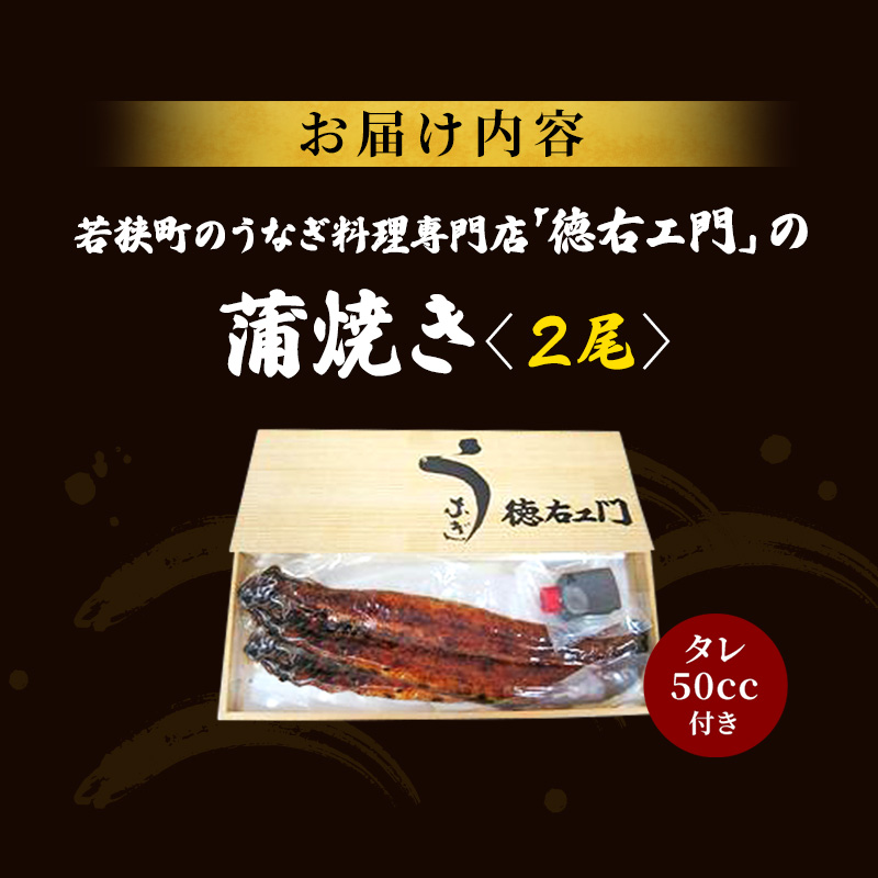 数量限定 国産うなぎ 蒲焼き 2尾 セット 詰め合わせ うなぎ 鰻 ウナギ 国産 うなぎの蒲焼き 鰻の蒲焼 老舗うなぎ専門店 徳右ェ門 魚介 魚介類 海鮮 限定 福井 福井県 若狭町