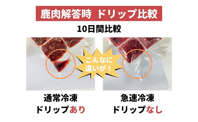 鹿肉ドッグフード　鹿肉冷凍ミンチ（犬用）　1.5kg（250g×6トレー）